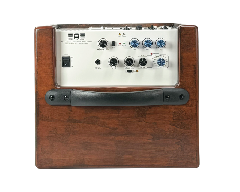 Elite Acoustics "EAE" A1-8 80 Watt or A1-58 120 Watt Acoustic Guitar/3 Chan Amplifier with LFP Battery