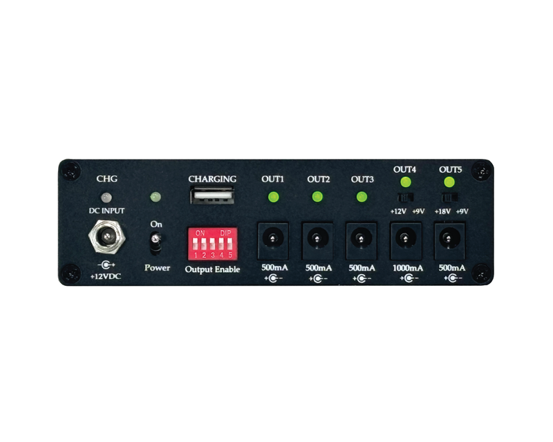rechargeable pedal power supply Elite Acoustics EAE Gig-Charge 5