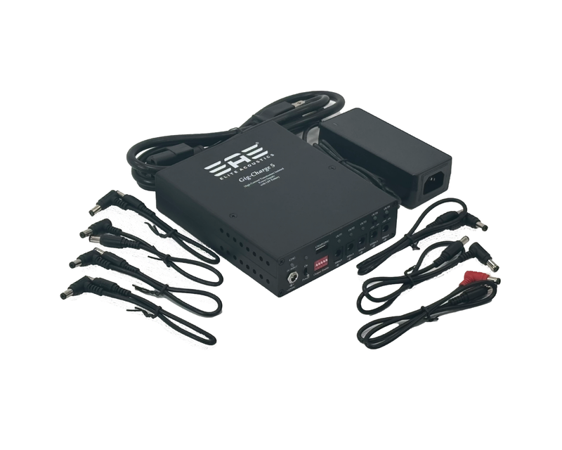 rechargeable pedal power supply Elite Acoustics "EAE" Gig-Charge 5 - Rechargeable High Current Pedal P