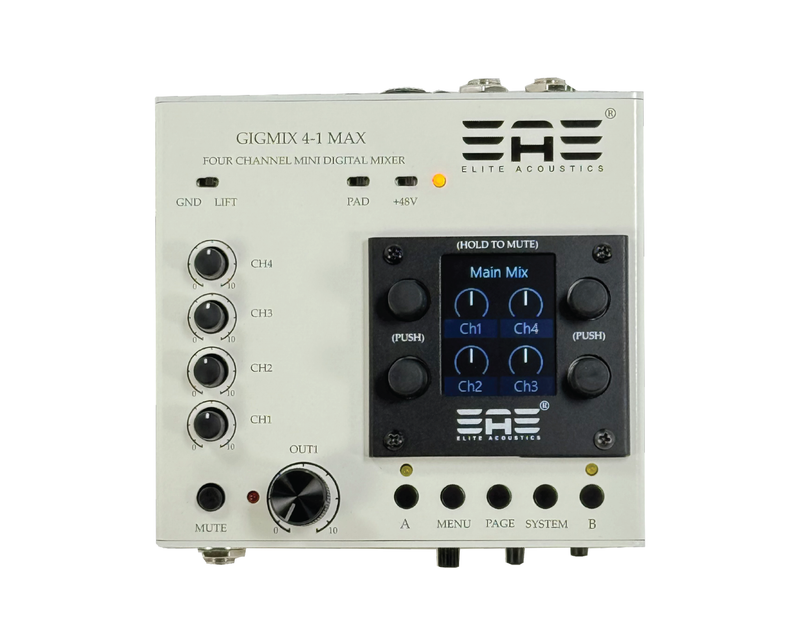 GigMix 4-1 MAX Four Channel Mini Digital Mixer | shop