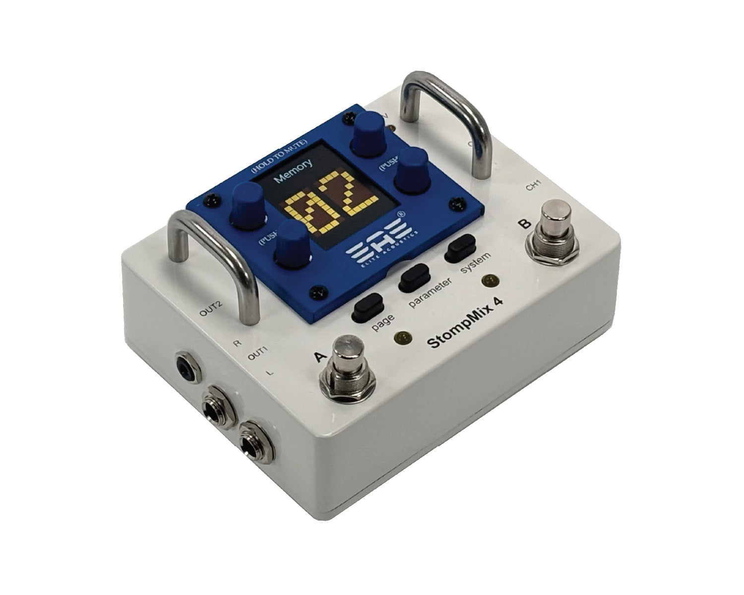 elite pedals Elite Acoustics EAE StompMix 4 - Four Channel Digital Mixer Pedal