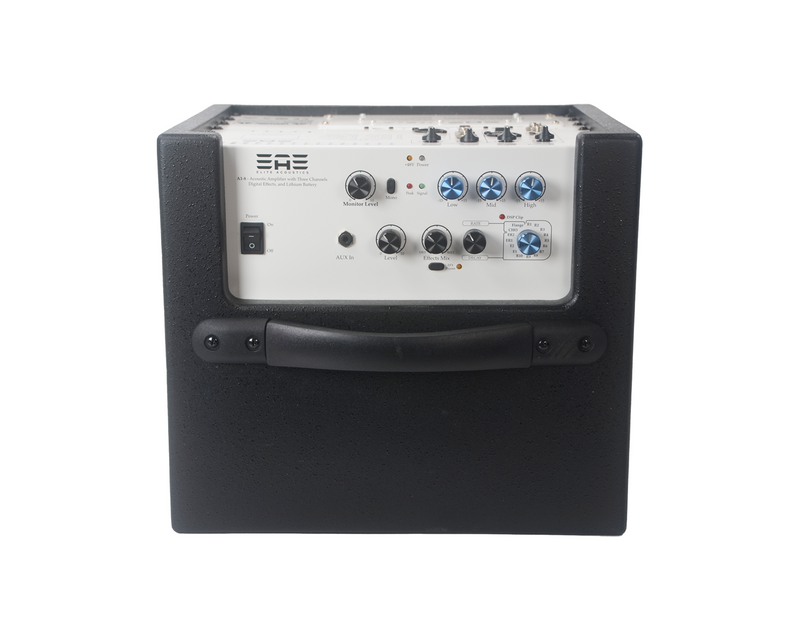 Elite Acoustics "EAE" A1-8 80 Watt Acoustic Guitar/3 Chan Amplifier with LFP Battery - BLACK