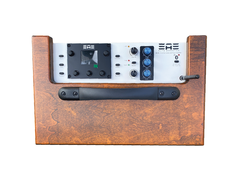 Elite Acoustics "EAE" D6-58 120 Watt Acoustic Guitar/Multi-Chan Amplifier with LFP Battery and Bluetooth  - with 6 channel Digital Mixer
