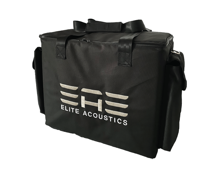 Elite Acoustics "EAE" D6-8 PRO (Black) Acoustic Guitar/Multi Channel Amplifier - 6 channel Digital Mixer/Bluetooth - *AC powered*