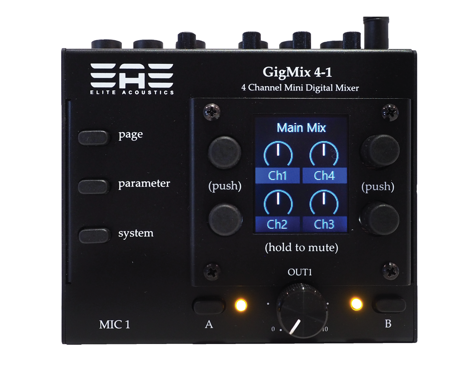 Elite Acoustics EAE GigMix 4-1 - Four Channel Mini Digital Mixer