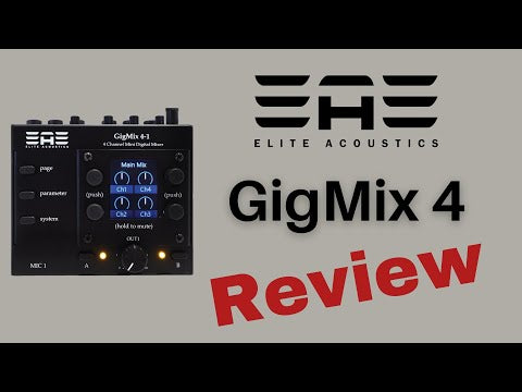 Elite Acoustics "EAE" GigMix 4-1 - Four Channel Mini Digital Mixer